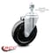 Service Caster 5 Inch Hard Rubber Wheel Swivel 12mm Threaded Stem Caster SCC-TS20S514-HRS-M1215 - alternate 3